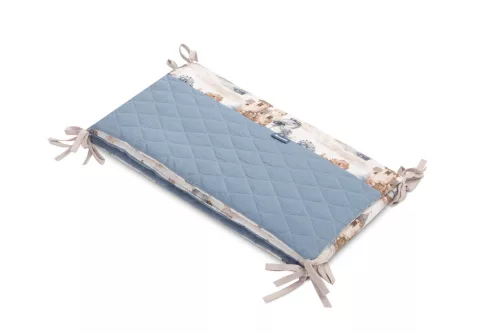 SEN Prémium duplafalú fejvédő kiságyba 180x30 cm - kék