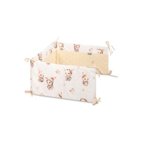   SEN Prémium duplafalú fejvédő kiságyba 180x30 cm - sárga