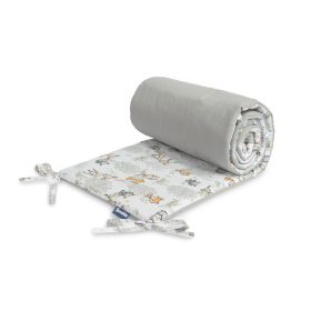   SEN Prémium duplafalú fejvédő kiságyba 180x30 cm - szürke