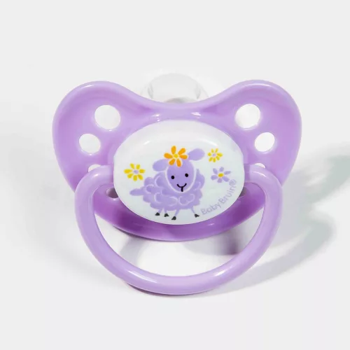 BabyBruin 1-es cseresznye szilikon játszócumi - lila bari