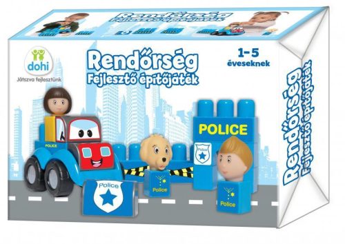 Rendőrség építő játék kicsiknek