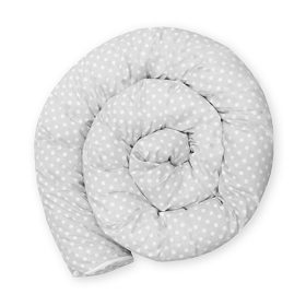 Pamut rácsvédõ hengerpárna 180cm Grey Dots 180CM