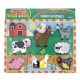 Melissa & Doug Készségfejlesztő játék, Könnyen megfogható puzzle, farm