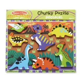   Melissa & Doug Készségfejlesztő játék, Könnyen megfogható puzzle, munkagépek