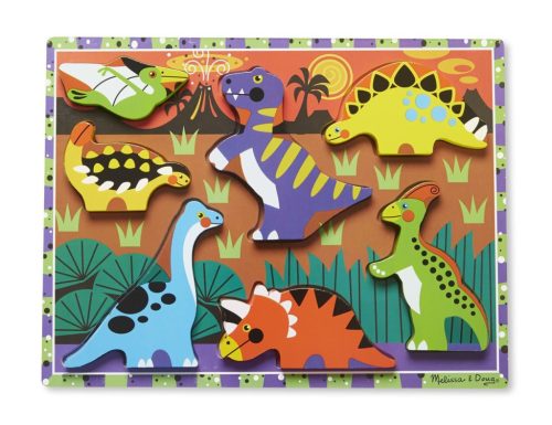 Melissa & Doug Készségfejlesztő játék, Könnyen megfogható puzzle, munkagépek