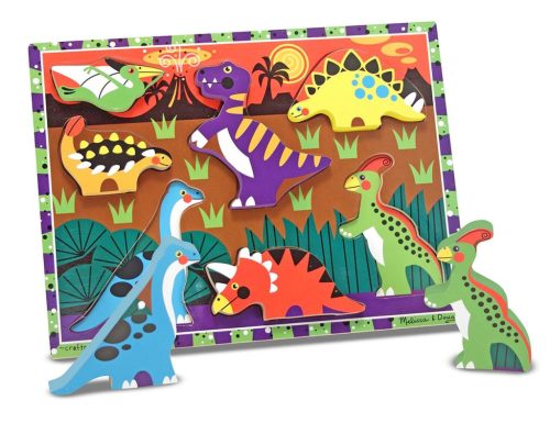Melissa & Doug Készségfejlesztő játék, Könnyen megfogható puzzle, munkagépek