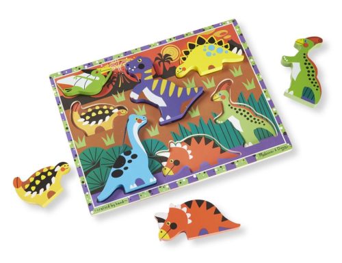 Melissa & Doug Készségfejlesztő játék, Könnyen megfogható puzzle, munkagépek