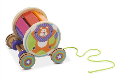 Melissa & Doug Bébi és tipegő fajátékok, Húzható xylophone