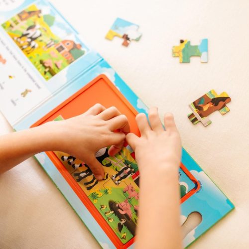 Melissa & Doug, mágneses puzzle, farm