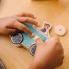 Melissa & Doug fa készségfejlesztő játék, Mancs őrjárat kifesthető fa járművek