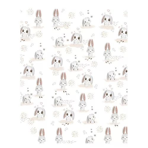 Sík pelenkázó lap 50x70 cm - nyuszis