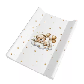 Puha pelenkázó lap 2 oldalú 70x50 cm - Maci uni bézs