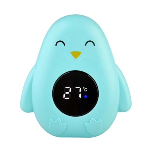NiKiDs Bath digitális úszó vízhőmérő Pingvin menta