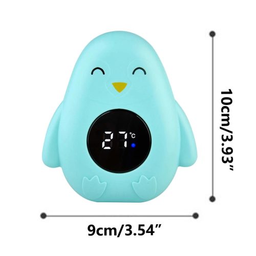 NiKiDs Bath digitális úszó vízhőmérő Pingvin menta