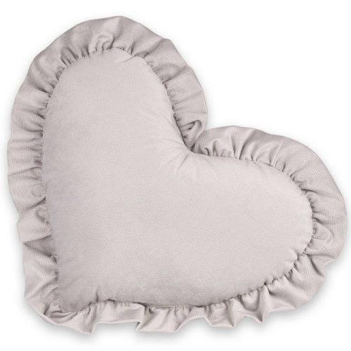 Infantilo NiKiDs Elegant Velvet díszpárna - szürke