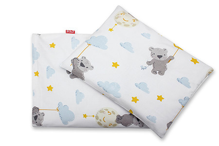 Pamut 2 részes baba ágyneműhuzat - macis