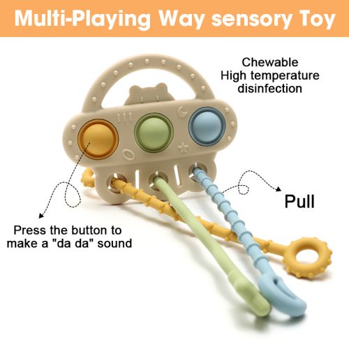 NiKiDs Montessori játék babáknak UFO Beige