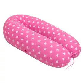Pamut szoptatós párna univerzális - Pink Stars