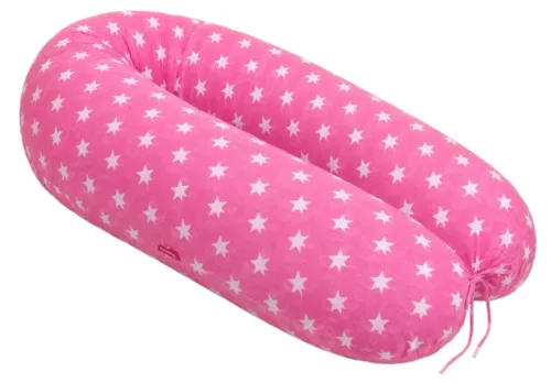 Pamut szoptatós párna univerzális - Pink Stars