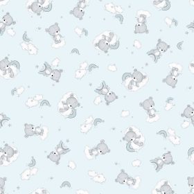 Infantilo NiKiDs flanel pelenka - Macik felhőben