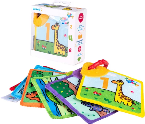 Jollybaby színes babakönyv rágókával