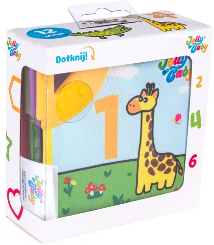 Jollybaby színes babakönyv rágókával