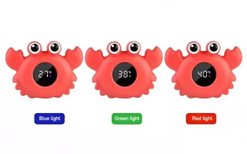 NiKiDs Bath digitális úszó vízhőmérő Rák piros