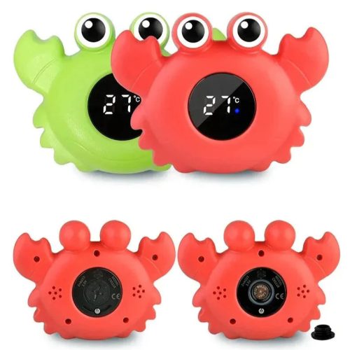 NiKiDs Bath digitális úszó vízhőmérő Rák piros