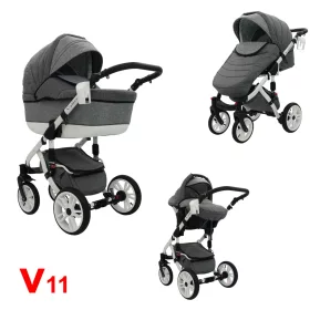   Karex VALLERO multifunkciós 3in1 babakocsi - V11 - fehér váz