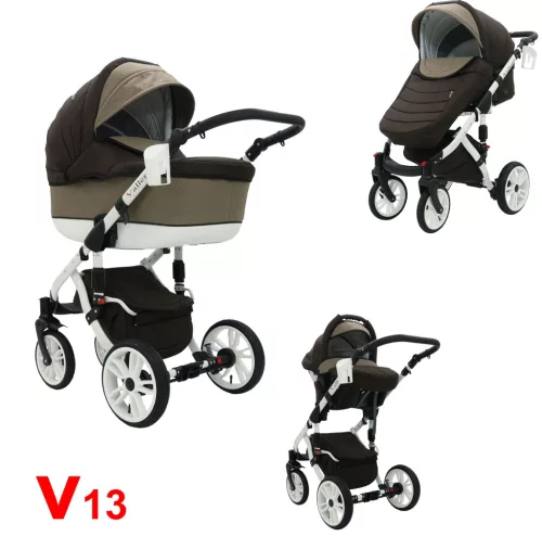 Karex VALLERO multifunkciós 3in1 babakocsi - V13 - fehér váz