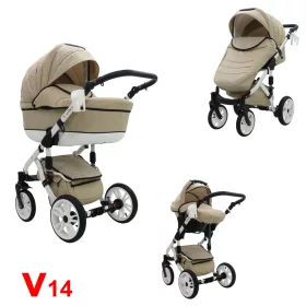   Karex VALLERO multifunkciós 3in1 babakocsi - V14 - fehér váz