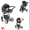 Karex VALLERO multifunkciós 3in1 babakocsi - V7 - fehér váz
