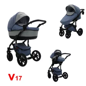   Karex VALLERO multifunkciós 3in1 babakocsi - V17 - fekete váz