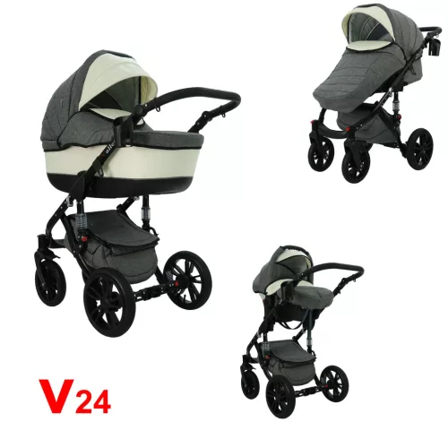 Karex VALLERO multifunkciós 3in1 babakocsi - V24 - fekete váz