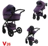 Karex VALLERO multifunkciós 3in1 babakocsi - V26 - fekete váz