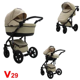   Karex VALLERO multifunkciós 3in1 babakocsi - V29 - fekete váz