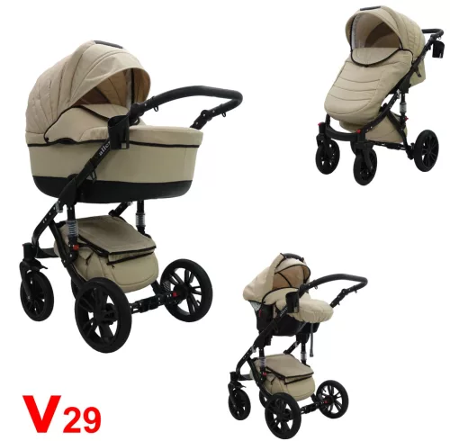 Karex VALLERO multifunkciós 3in1 babakocsi - V29 - fekete váz