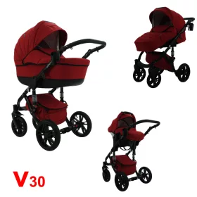   Karex VALLERO multifunkciós 3in1 babakocsi - V30 - fekete váz