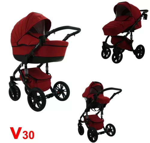 Karex VALLERO multifunkciós 3in1 babakocsi - V30 - fekete váz