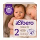 Libero Touch 2-es pelenka 3-6 kg 47 db