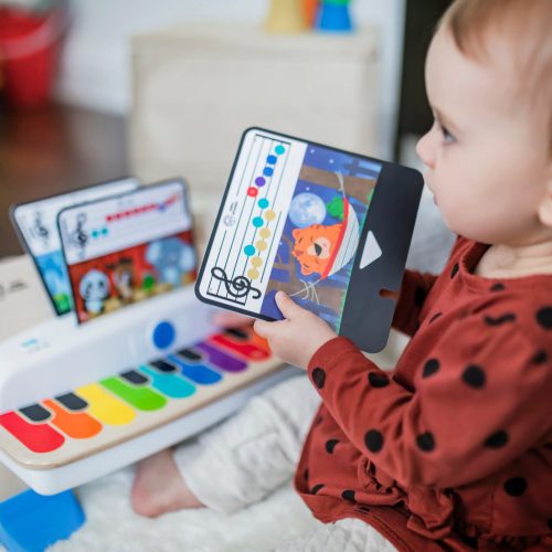 BABY EINSTEIN Fa zenélő játék zongora Together in Tune Piano Connected Magic Touch HAPE 12hó+
