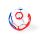 OBALL Játék Oball RATTLE GOALS™ 10 cm Red, White & Blue 0hó+