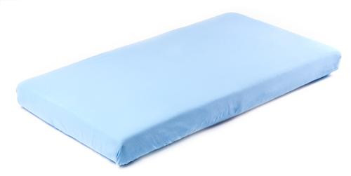Körbe gumis 60x120 cm pamut matracvédő lepedő kék