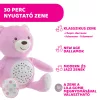 Chicco Baby Bear plüss maci projektor, vetítő és éjszakai lámpa rózsaszín