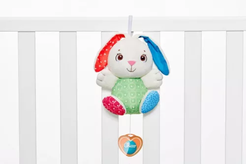 Chicco altató plüss nyuszi zenélő és csörgős bézs