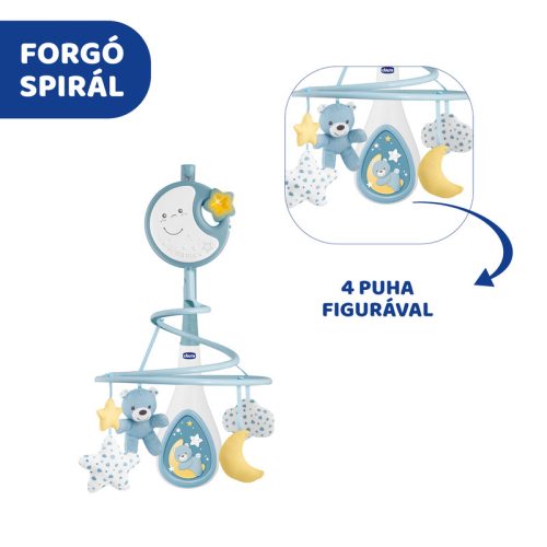 Chicco Next2 Dreams zenélő forgó – kék