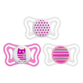 Chicco Psyhio Light szilikon játszócumi 6-16 m+ - lány