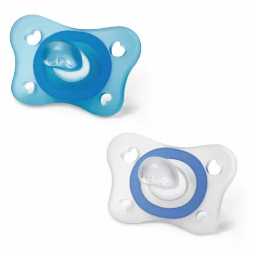 Chicco Mini Soft cumi 2–6 hó – 2 db (kék)