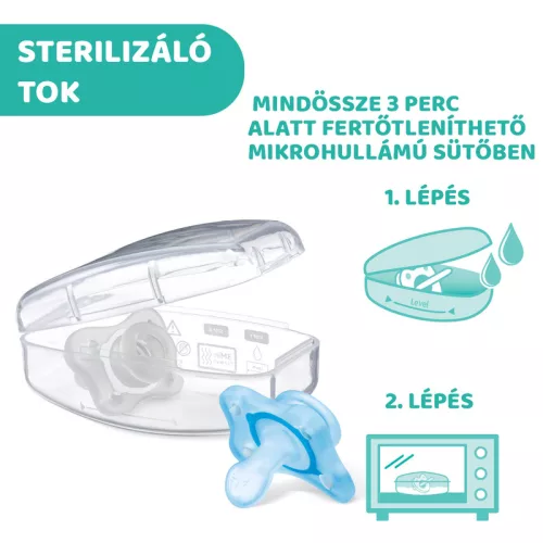 Chicco Mini Soft cumi 2–6 hó – 2 db (kék)