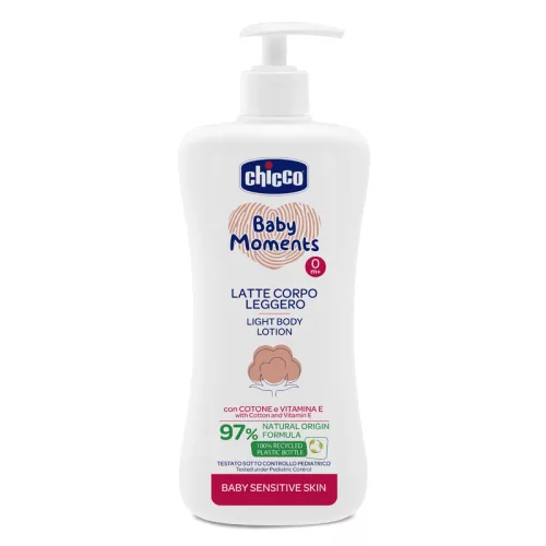 Chicco Testápoló tej Light - Sensitive - 500 ml